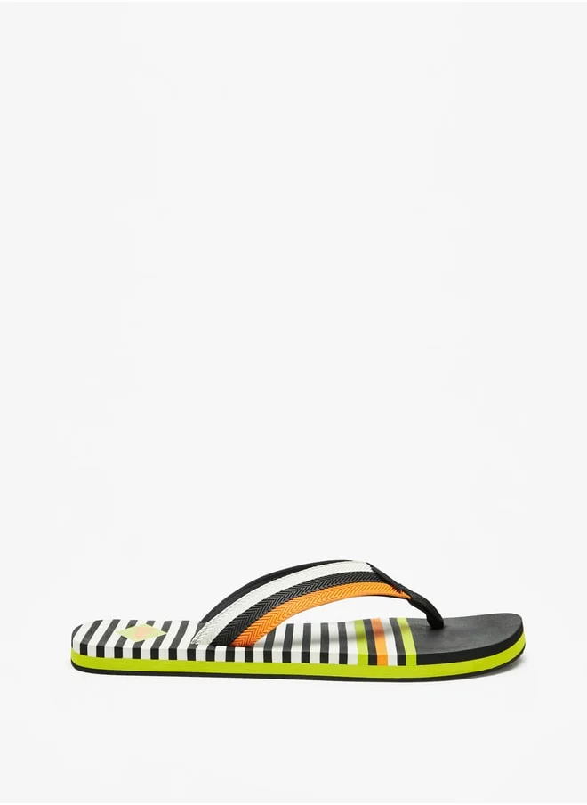 Lee Cooper Men Striped Thong Slippers