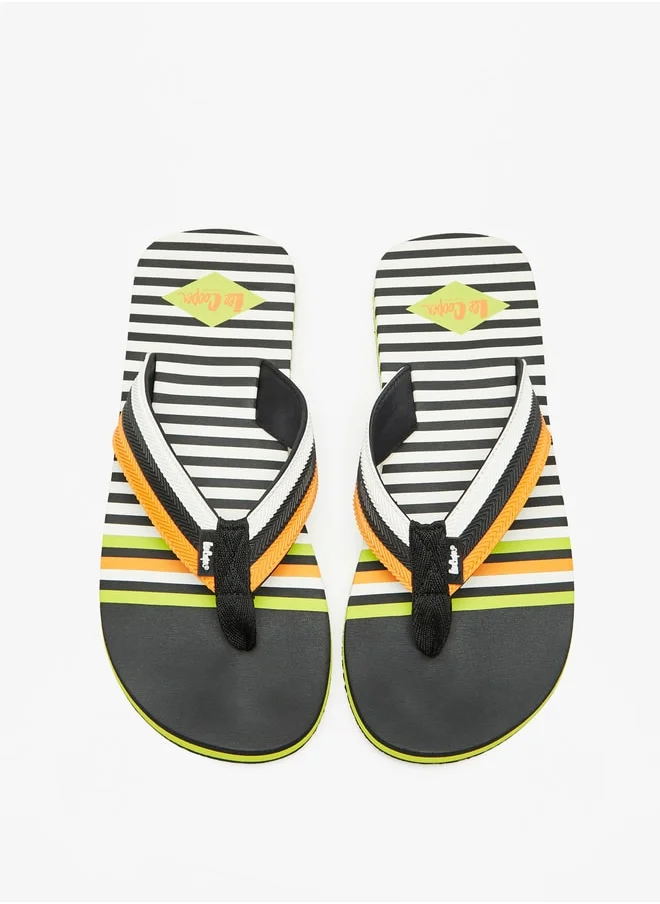 Lee Cooper Men Striped Thong Slippers