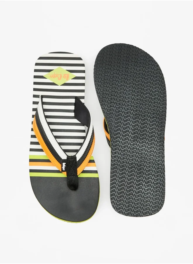 Lee Cooper Men Striped Thong Slippers