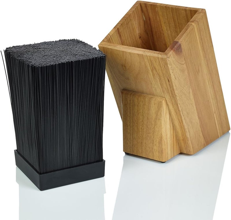 Kapoosh Dice Knife Block, Light Oak Woodgrain - Image 3