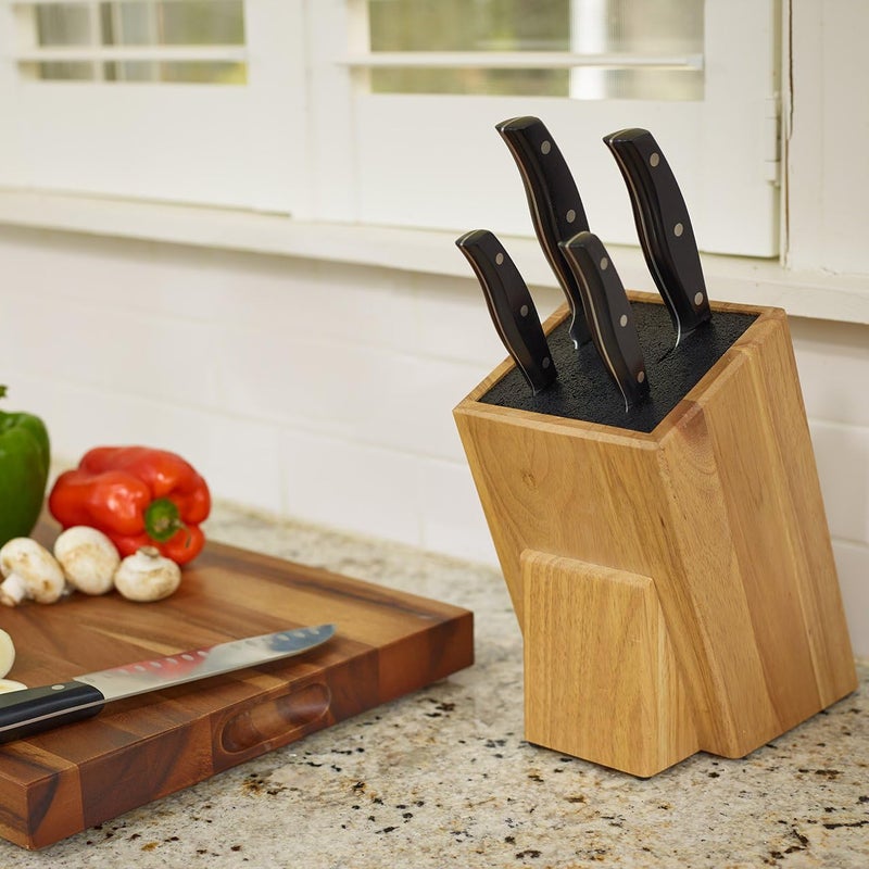 Kapoosh Dice Knife Block, Light Oak Woodgrain - Image 4