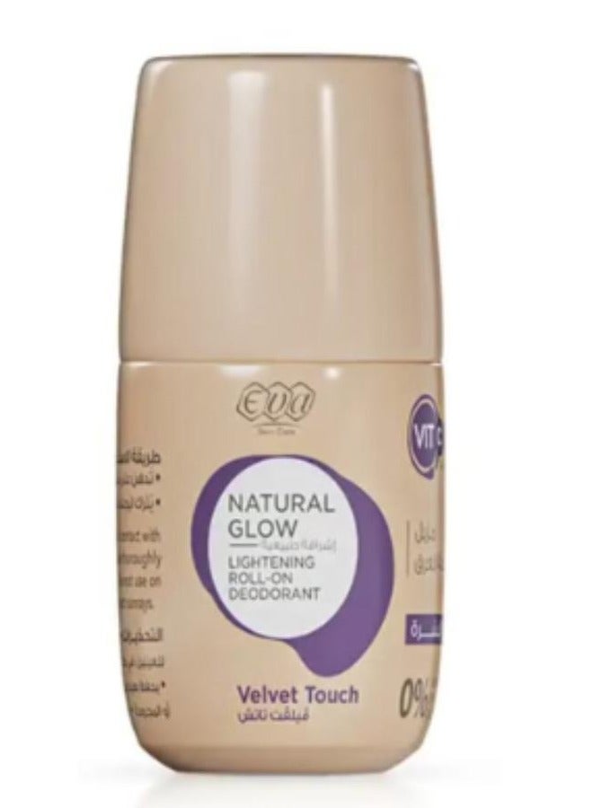 Eva Skin Care Natural Glow Roll-On Deodorant to Lighten the Skin Velvet Touch 60 Grams - Image 2