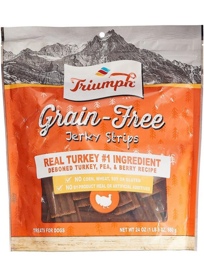 TRIUMPH Triumph Dog Turkey, Pea, & Berry Grain Free Jerky, 24-Ounce  - Image 1