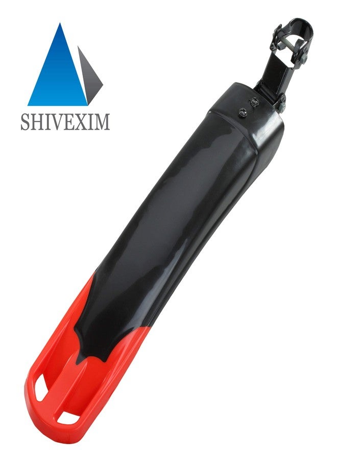 Shivexim® Bicycle Mudguard with Steel Clip - Front & Rear Full Length Fender (RED) - Image 4