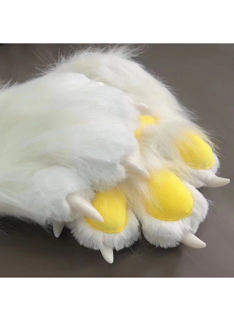 Generic Fred Beast Finished Beast Gloves Colorful Beast Claw cosplay Gloves Cat Nails Squeaky in stock White yellow pad 