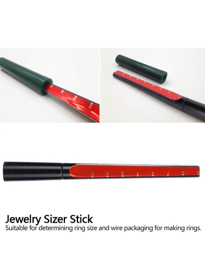 klarako Mandrel Ring Stick, Wax Tube Ring Sizer Mandrel Jewelry Sizer Stick Ring Making Tool Accessory for Rings Diameters Finger Sizing Tools - Image 2