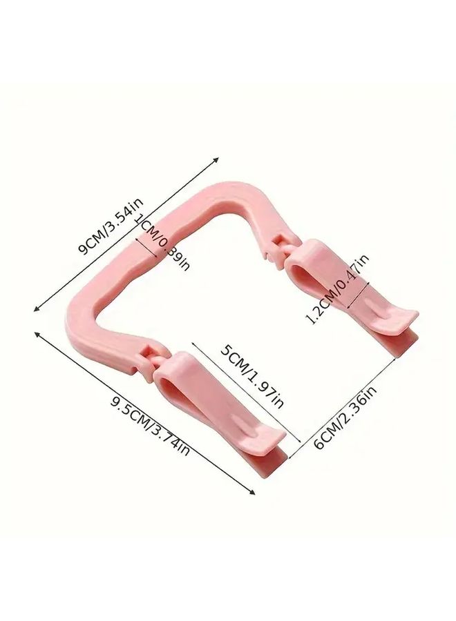 Pink Anti Slip Fixation Clip Holders 2pcs Keep Trash Can Waste Basket Securely In Place - Image 3