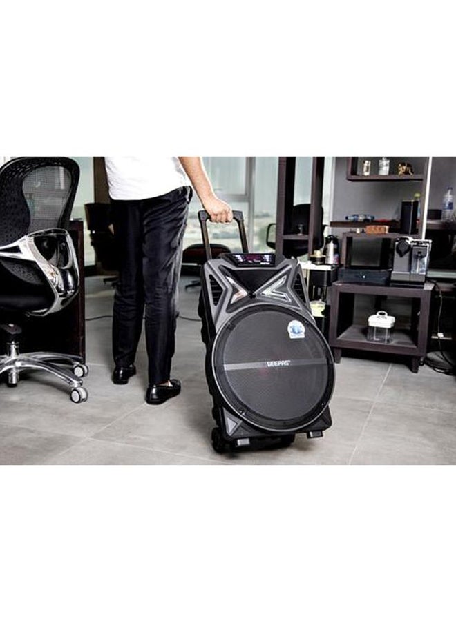GEEPAS Rechargeable Trolley Bluetooth Speaker GMS11131 Black - Image 2