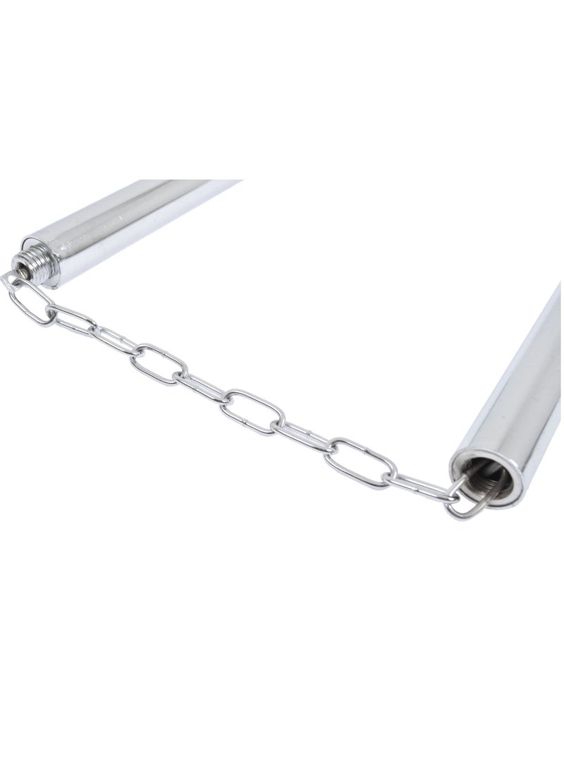 Generic 2IN1 Stainless Steel Nunchaku For Karate Martial Arts Rod Convertible To Stick  - Image 4