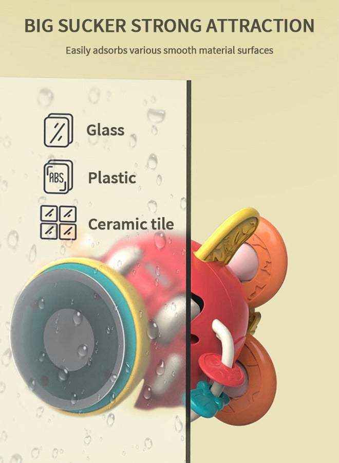 جرويك ألعاب دوارة لأكواب الشفط، ألعاب الأطفال، الألعاب الحسية، ألعاب الاستحمام، ألعاب الدوران، ألعاب التعليم المبكر، ألعاب كرسي الطعام، ألعاب السيارات بالقصور الذاتي - Image 4