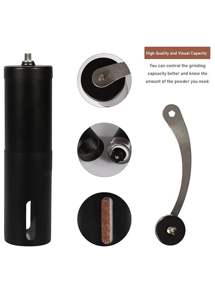 Portable Stainless Steel Hand Crank Coffee Machine Manual Ceramic Grinding Core Coffee Bean Grinder,Multi-position Adjustable Settings, Holiday Gift, Ideal for Camping  - Image 2
