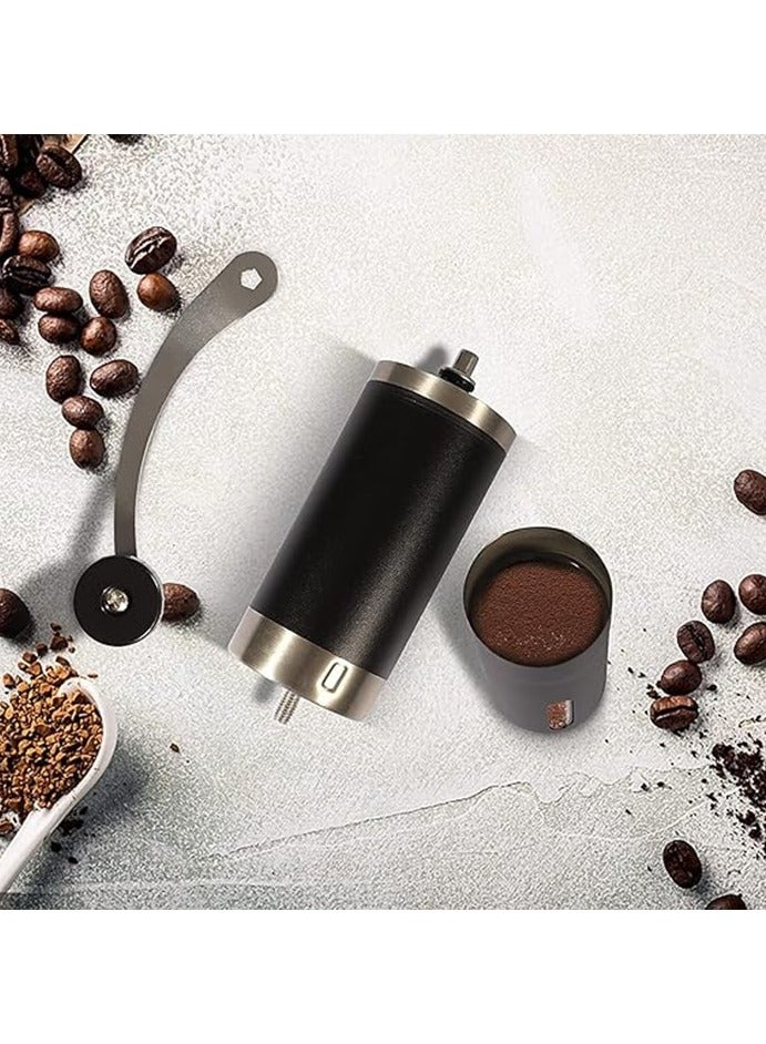 Portable Stainless Steel Hand Crank Coffee Machine Manual Ceramic Grinding Core Coffee Bean Grinder,Multi-position Adjustable Settings, Holiday Gift, Ideal for Camping  - Image 3