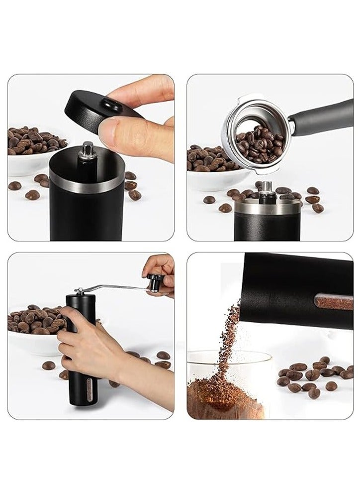 Portable Stainless Steel Hand Crank Coffee Machine Manual Ceramic Grinding Core Coffee Bean Grinder,Multi-position Adjustable Settings, Holiday Gift, Ideal for Camping  - Image 5