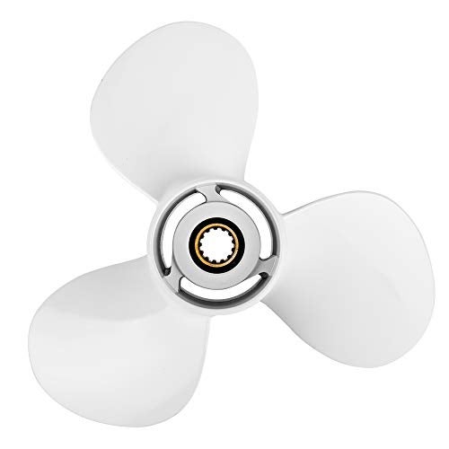 VQPROPs Outboard Propeller Aluminum Boat Outboard Propeller fit Yamaha Engines 25/30/40/50/55/60HP,3-1/2" Gearcase Engines 13 Spline Tooth,RH (11 1/8x13) - Image 3