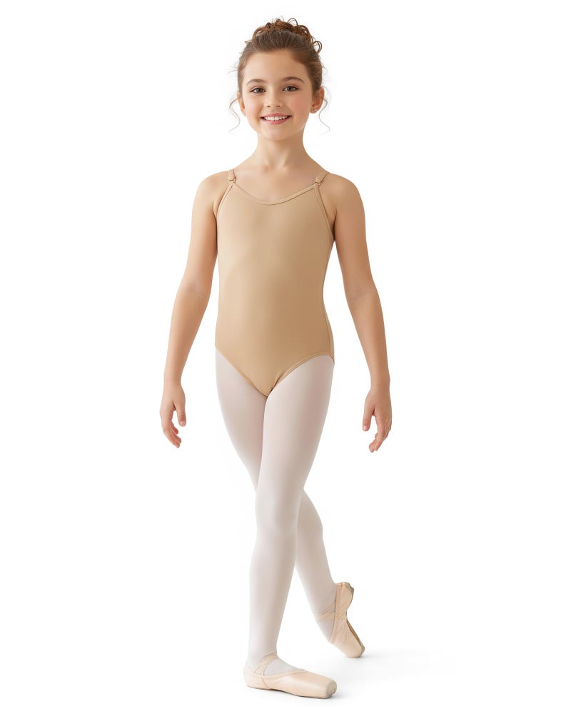 Stelle Girls Nude Seamless Undergarment Camisole Leotard for Dance/Ballet/Gymnastics (Nude, 7-9 Years) - Image 2