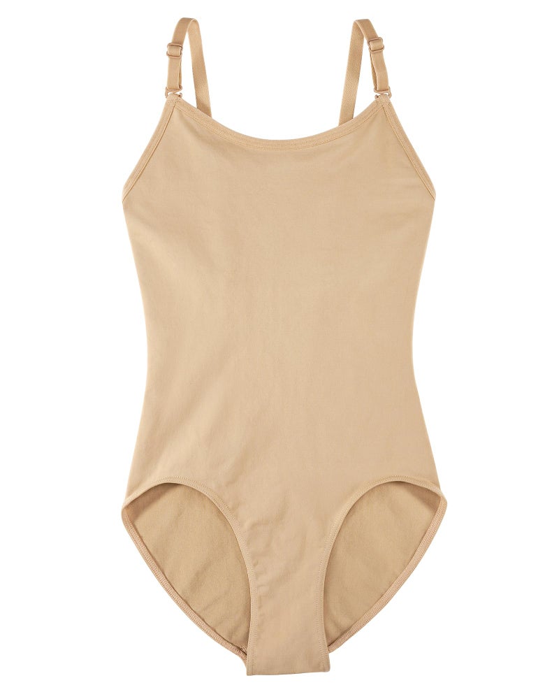 Stelle Girls Nude Seamless Undergarment Camisole Leotard for Dance/Ballet/Gymnastics (Nude, 7-9 Years) - Image 1
