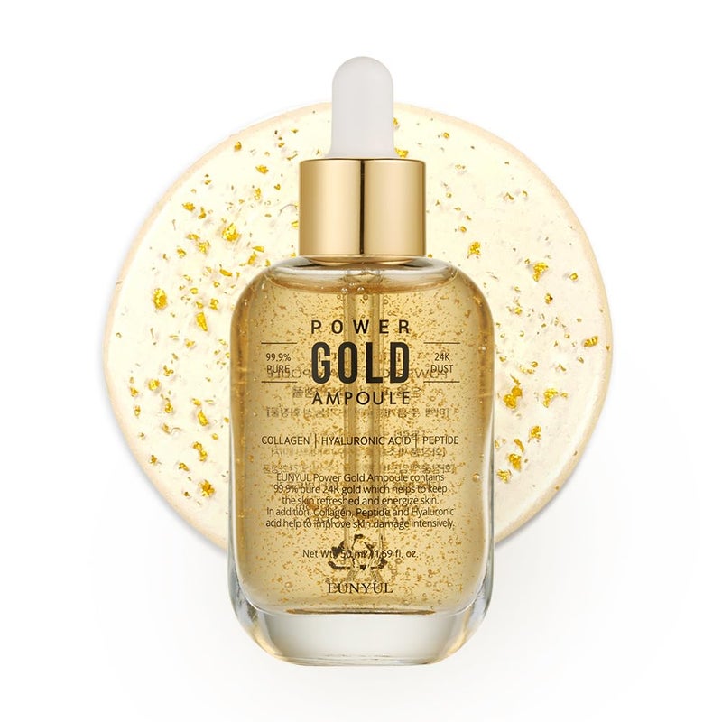 EUNYUL Power Enhancing Gold Ampoule [1.69 fl. Oz. / 50ml] 99.99% Pure 24K Gold Serum - Image 1