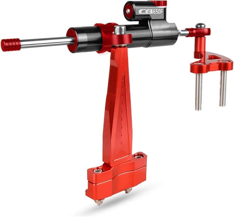 قوس مثبت ممتص صدمات توجيه الدراجة النارية - دعامة التركيب - قوس المثبت - اللون الأحمر - لمعظم الموديلات - Image 4