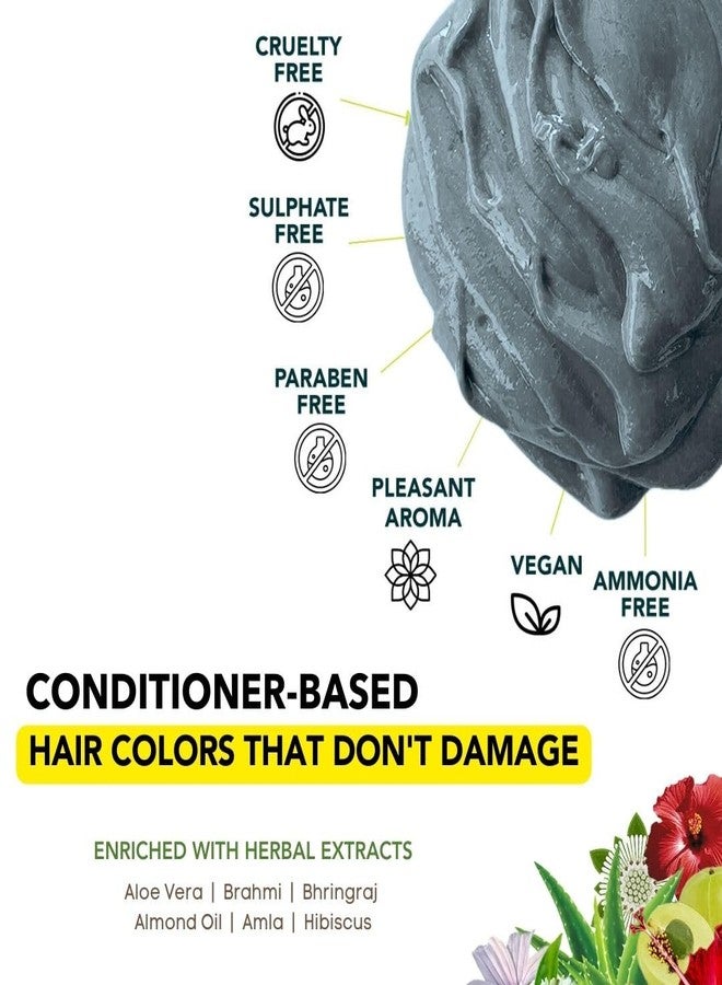 Paradyes Semi-permanent Moonstone Grey DIY Conditioner Based Hair Colour infused with Aloe-vera, Bhringaraj, Brahmi, Almonds & Amla 120 gm - Image 5
