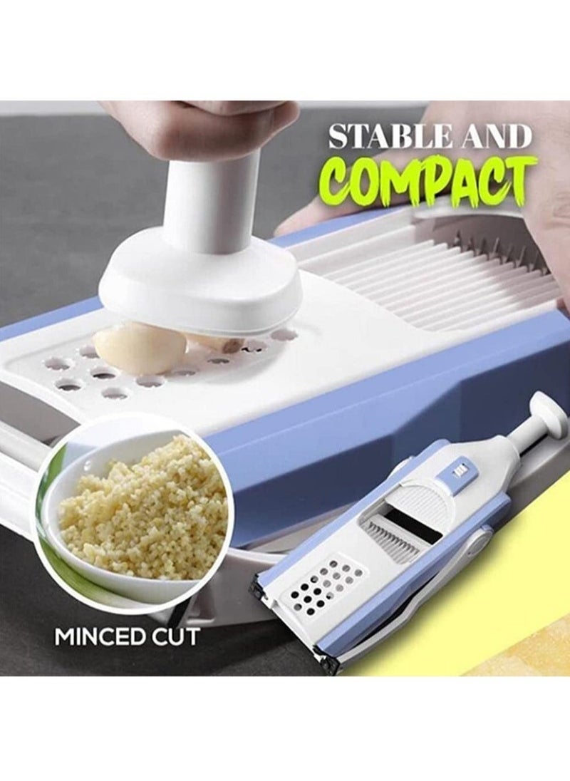 ELTRAZONE قطاعة خضار آمنة سلايسر ماندولين قابلة للتعديل متعددة الأغراض لقطع الخضار للطهي - Image 3