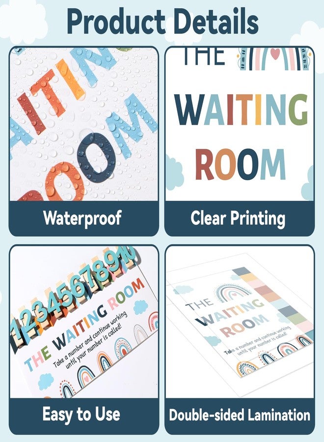 QOUBAI Boho Classroom Management Waiting Room Clip Chart Teacher's Helper Waiting Room Poster Wooden Number Clips for Back to School Elementary Classroom Must Haves Teacher Supplies Bulletin Board Decor - Image 3
