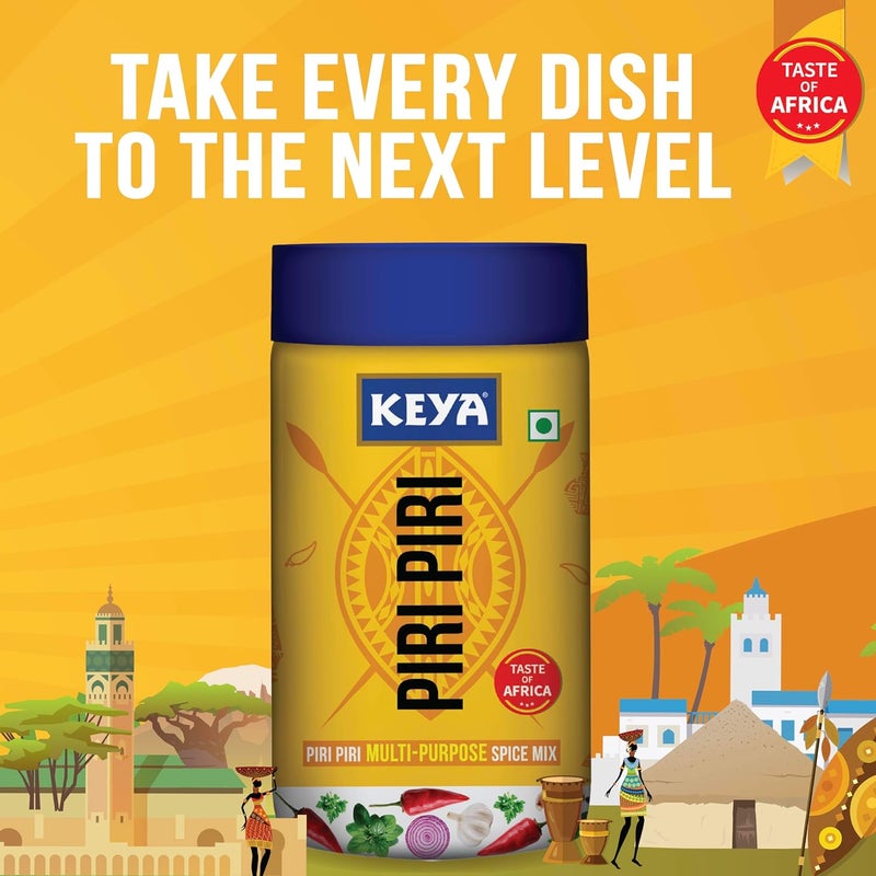 Keya Piri Piri Exotic Spice Mix - Multi-purpose Seasoning, 100g Pack of 3, No Artificial Colors, No Added MSG - Image 3