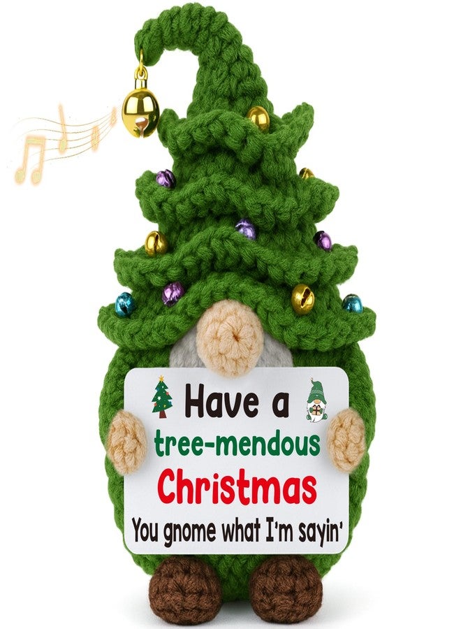 IDEGIFT Christmas Gnomes Stocking Stuffers for Women Men 2025, Xmas Basket Stuffers Gifts for Teen Boy Girl Kid, Funny White Elephant Gifts for Adults Boss Coworker Small Gnome Christmas Tree with Bell Decor - Image 1