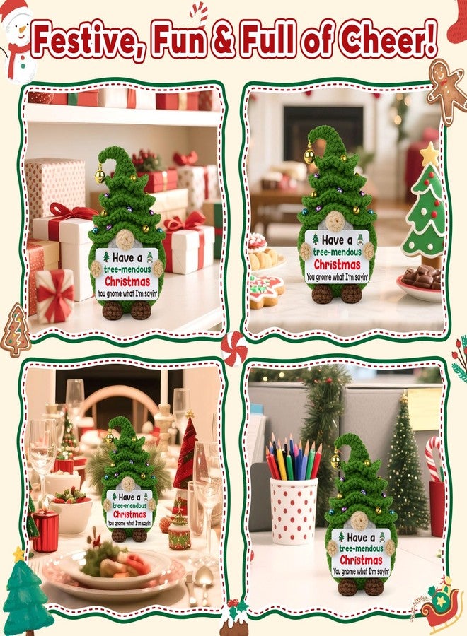IDEGIFT Christmas Gnomes Stocking Stuffers for Women Men 2025, Xmas Basket Stuffers Gifts for Teen Boy Girl Kid, Funny White Elephant Gifts for Adults Boss Coworker Small Gnome Christmas Tree with Bell Decor - Image 5