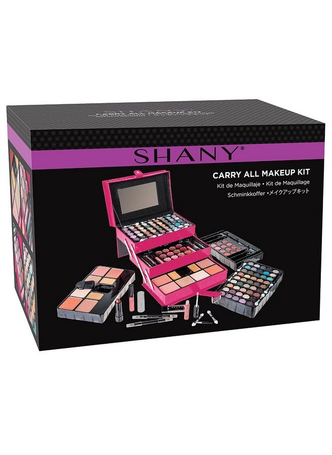Shany All In One Makeup Kit (Eyeshadow Blushes Face Powder Lipstick Eye Liners Makeup Pencils And Makeup Mirror Makeup Set With Reusable Makeup Storage Box Pink  - Image 2