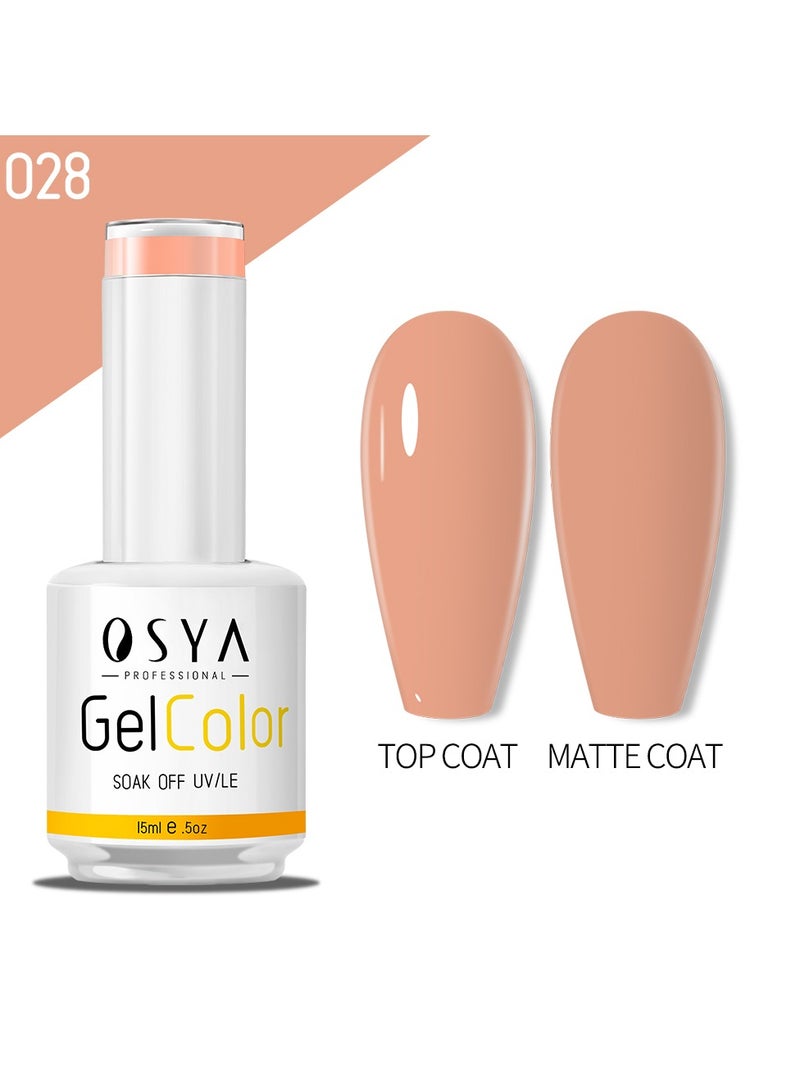 OSYA gel Nail Polish Collection Soak Off UV&LED CANNI OUTPUT Gel polish 15ml (028) - Image 1