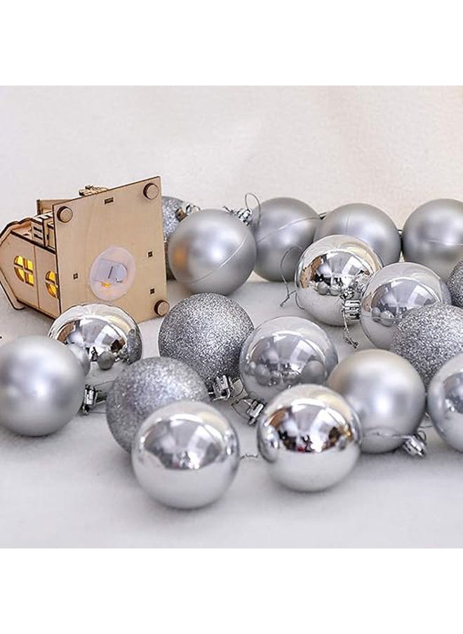 BPA - 24Pcs Christmas Ball Ornaments With Lanyards Christmas Tree Ornaments Balls - Image 1