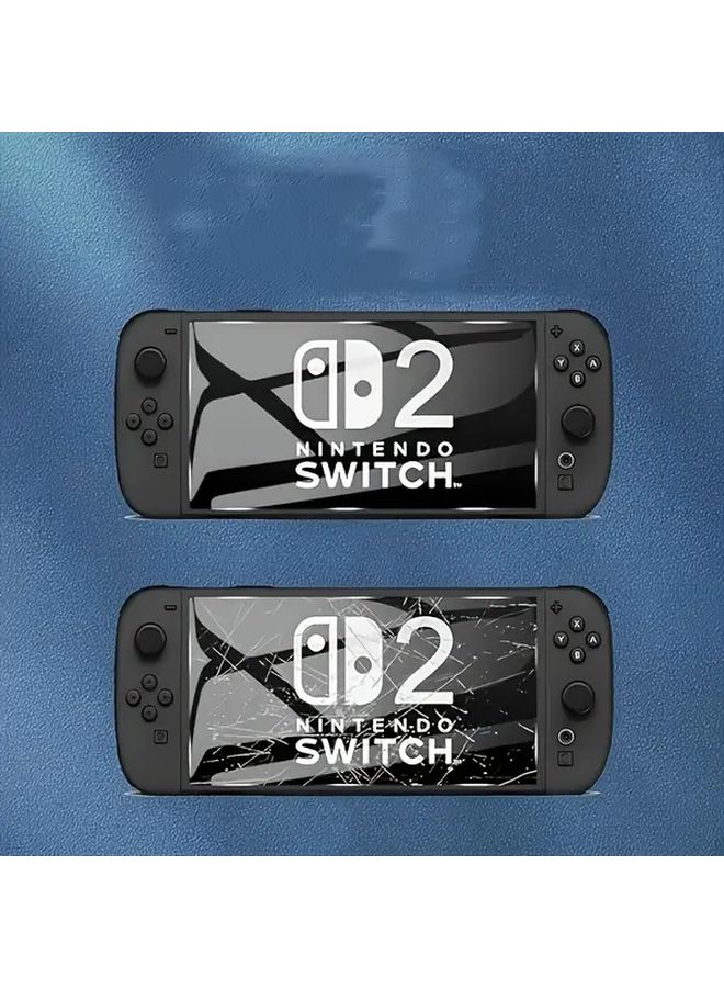 2 Pack Premium Tempered Glass Screen Protector for Nintendo Switch 2 9H Hardness Anti Fingerprint Ultra Thin - Image 5