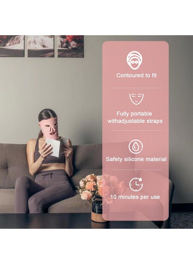 Aphrona Milky Way LED Facial Skincare Mask, Red & Blue Light Therapy LED Face Mask, Light Therapy Treatment Photon Mask, Model: PDT-FACE - Image 3