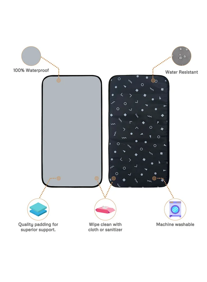 neobreez Neobreez Portable Diaper Changing Pad | Waterproof Foldable Changing Mat (58x38 cm)|Travel Lightweight And Foldable Nappy Changing Mat For Newborn Girls and Boys | Machine Washable| PEVA