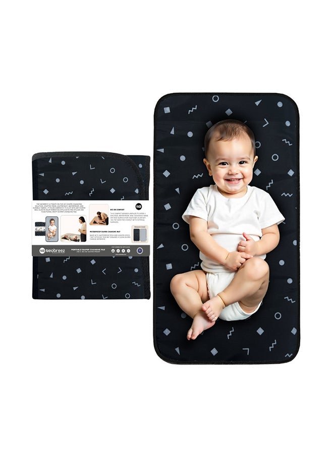 neobreez Portable Diaper Changing Pad | Waterproof Foldable Changing Mat (58x38 cm) | Travel Lightweight  And  Foldable Nappy Changing Mat For Newborn Girls and Boys | Machine Washable| PEVA  - Image 1