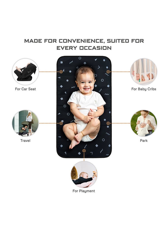 neobreez Portable Diaper Changing Pad | Waterproof Foldable Changing Mat (58x38 cm) | Travel Lightweight  And  Foldable Nappy Changing Mat For Newborn Girls and Boys | Machine Washable| PEVA  - Image 4
