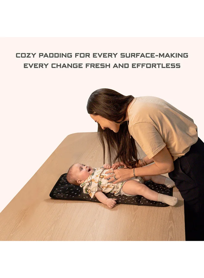 neobreez Neobreez Portable Diaper Changing Pad | Waterproof Foldable Changing Mat (58x38 cm)|Travel Lightweight And Foldable Nappy Changing Mat For Newborn Girls and Boys | Machine Washable| PEVA