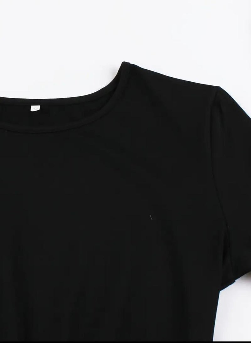 A.M Women's Elegant Long Sleeve Round Neck Printed Knee Length Casual Party Dress with Bow Waistband - Image 5