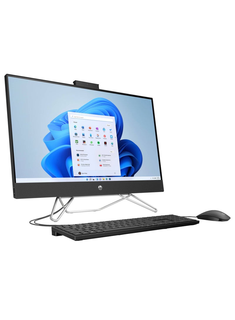HP 27-CB1156NH All-In-One Desktop Computer, 27" FHD IPS Display, Intel Core i7-1255U, 8GB RAM, 512GB SSD, Intel Iris Xe Graphics, English Keyboard & Mouse, FreeDOS,  | 79Q94EA#BH5 English English silver - Image 3