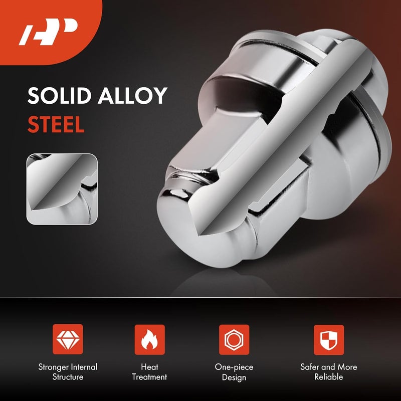 A-Premium M14-1.50 Wheel Lug Nuts Set for Lexus LS460, LC500, LS600h - 5 Pieces - Image 4