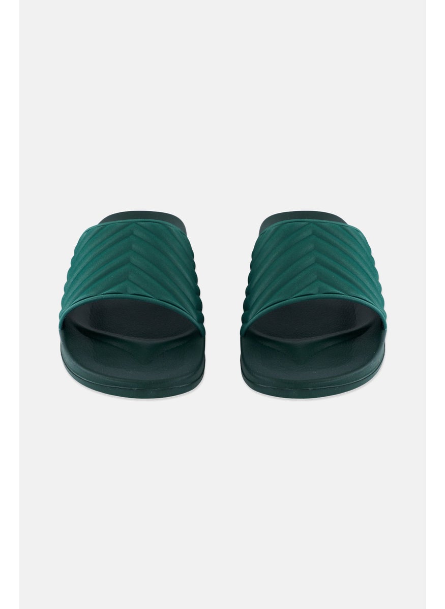 INC - Men Medium Slip On Slides, Dark Green - Image 1