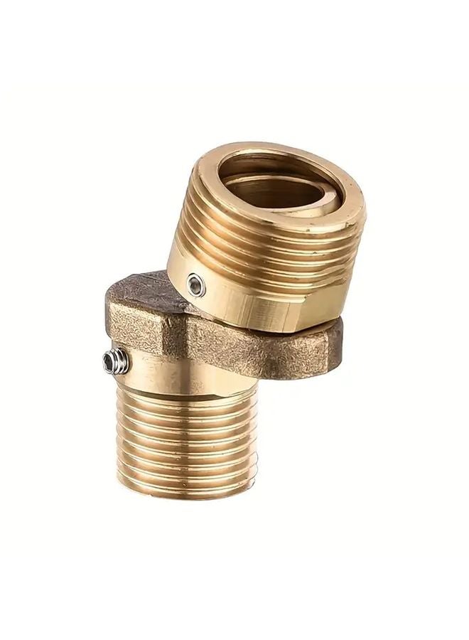 Brass Rotatable Adjustable Angle Shower Faucet Adapter Wall Mounted 2pcs - Image 2