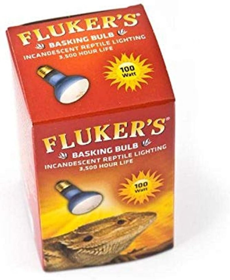 Fluker's 100-Watt Incandescent Basking Bulb for Reptiles - Infrared Heat Lamp