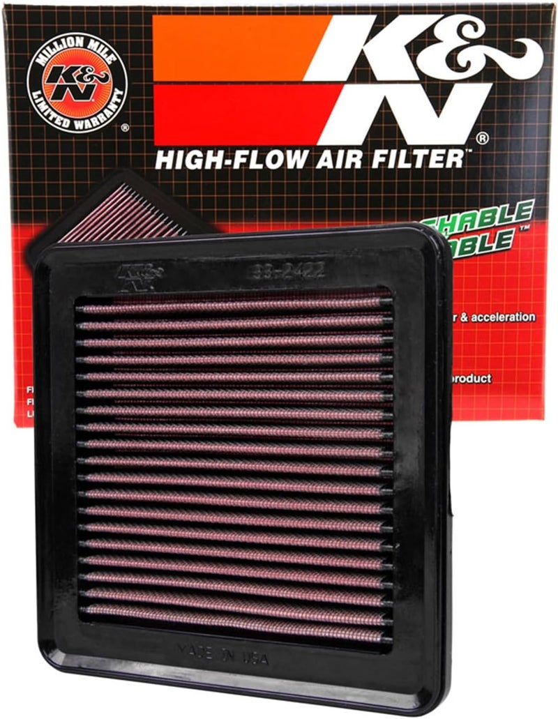 K&N High-Flow Engine Air Filter for Honda Vehicles - Image 1