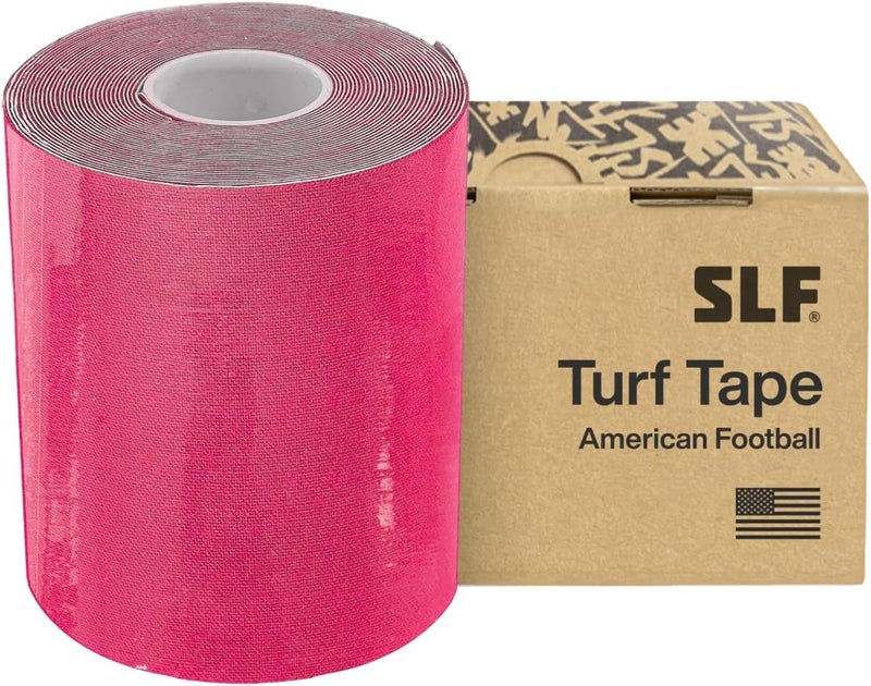 SLEEFS Pink Turf Tape Football - Extra Wide Waterproof Sports Athletic Tape - Flexible Breathable Ultra Sticky for Arms, Wrists, Ankles, Injuries - Lacrosse, Soccer, Baseball, Basketball - Image 1