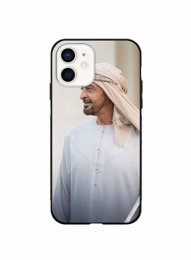 VR CREATIVE غطاء حماية لجهاز آبل آيفون 12 ميني بتصميم الشيخ محمد بن زايد آل نهيان متعدد الألوان - Image 1