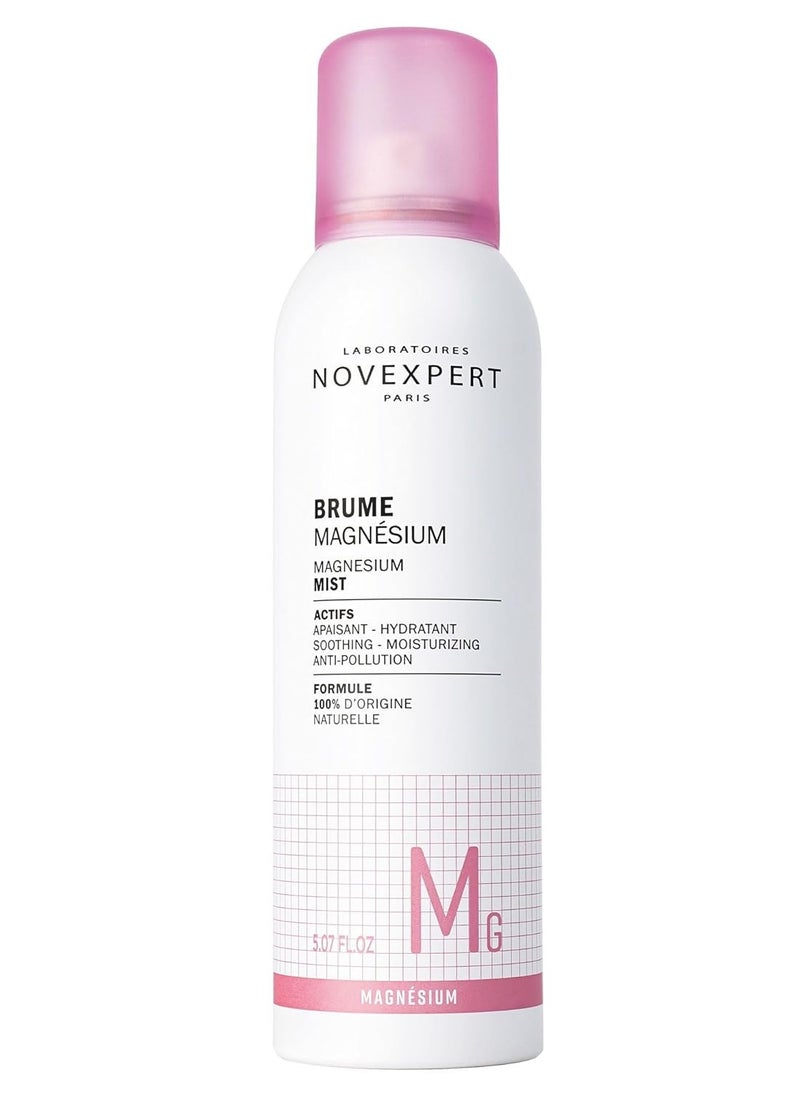 Novexpert Magnesium Mist - Hydrating Facial Spray Treatment - Soothing and Refreshing Spritz of Moisture for Face - Revitalize Your Skin in Seconds - Protective Formula for All Day Comfort - 5 Oz  - Image 1