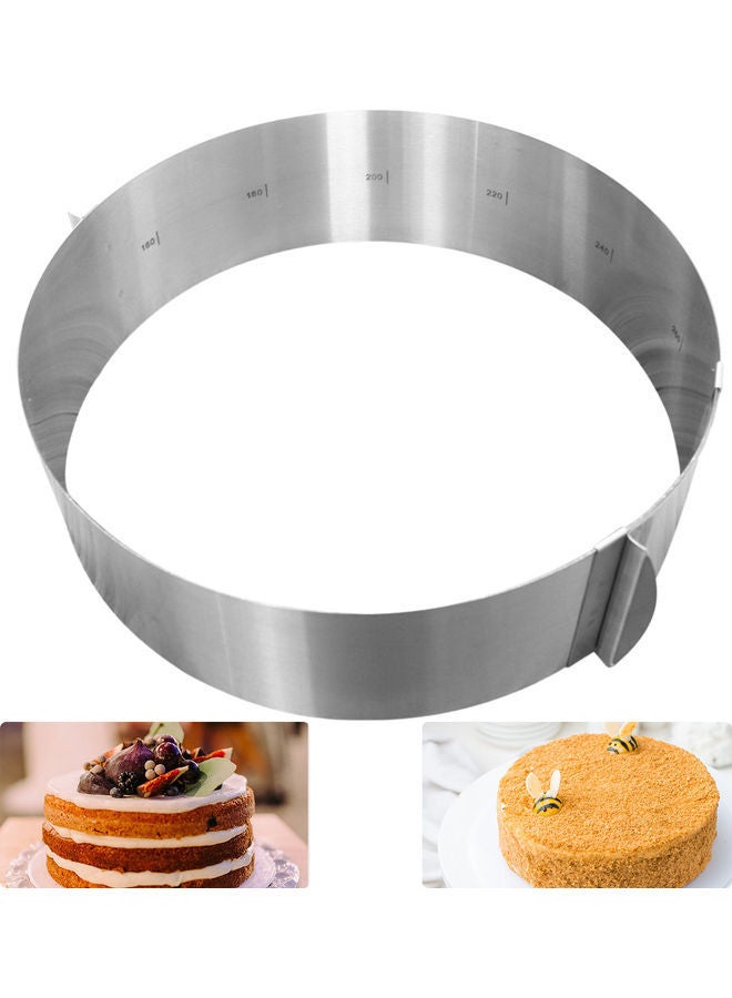 NIBEMINENT Mold Pastry Baking Tool for Birthday Cake Party silver 16.50 x 9.00 16.50cm - Image 1