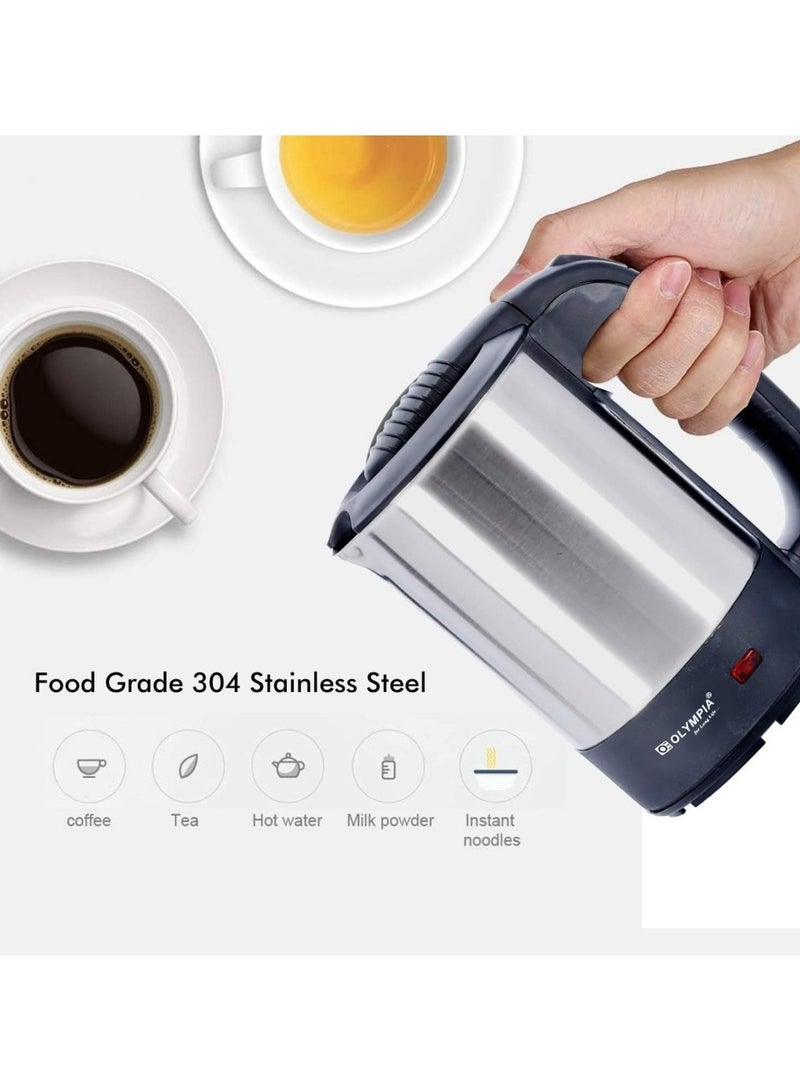 Olympia Car Electric Kettle – 500ml Stainless Steel Travel Boiler – Portable Auto Kettle with Safety Lid – Fast Heating Water Heater for Car, Truck, Bus – Ideal for Road Trips - Image 5