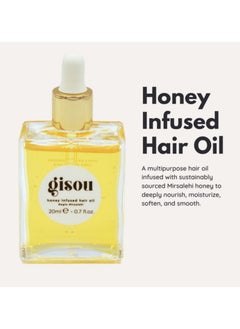 Gisou Honey Infused Hair Oil 0.7 Oz 20 Milliliters  - Image 2